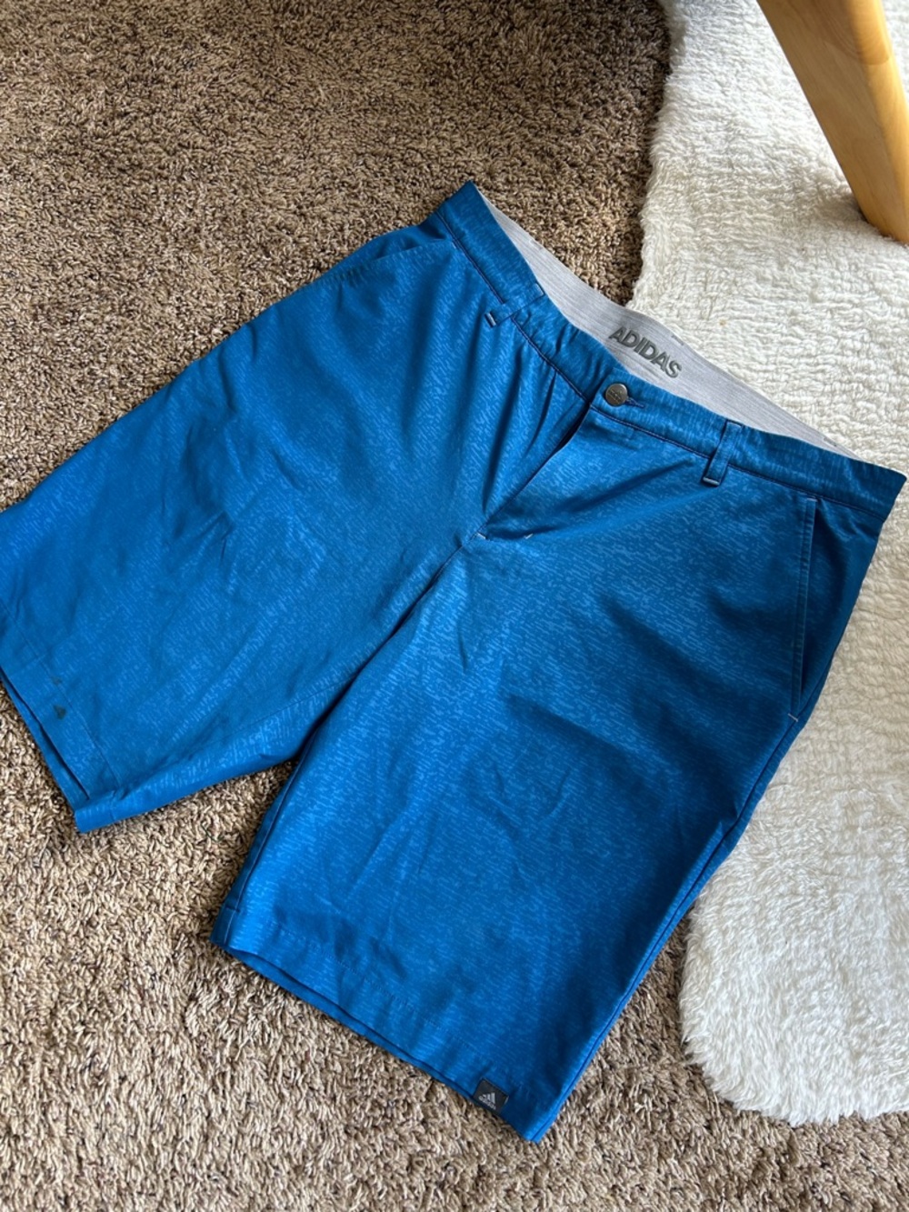 adidas Men's Teal Blue Athletic Shorts
